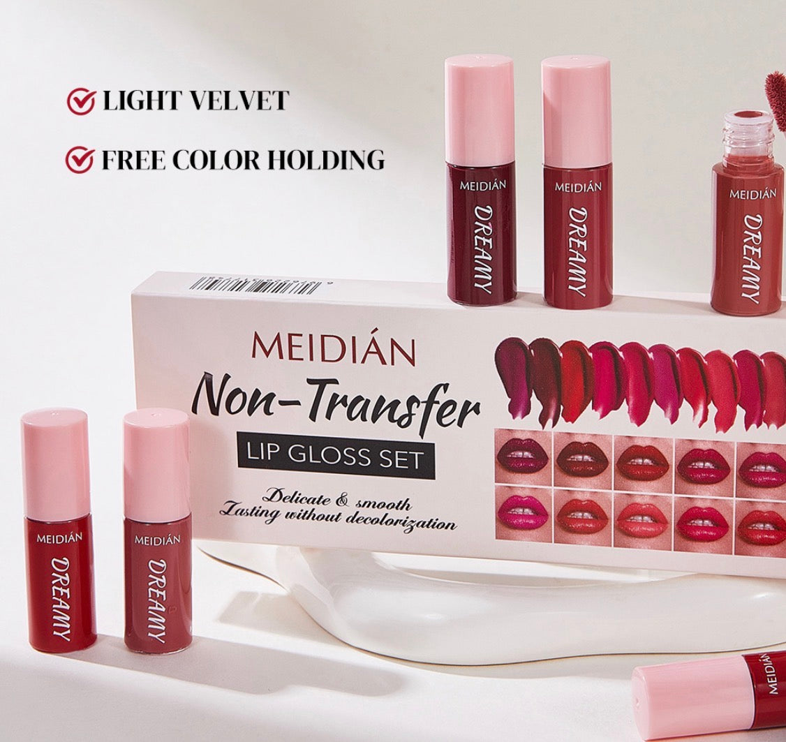 Exclusive Lip Gloss Set 10pcs Moisturizing Lip Gloss Assorted Flavors Shine